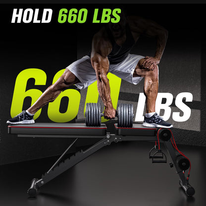 FitinOne Multifunktions-Trainingsbank – Klappbar Verstellbar