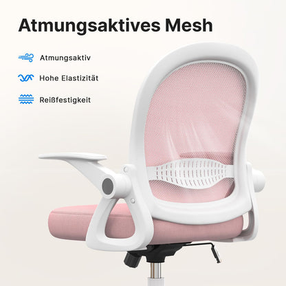 naspaluro Ergonomischer Netz-Schreibtischstuhl – Rosa