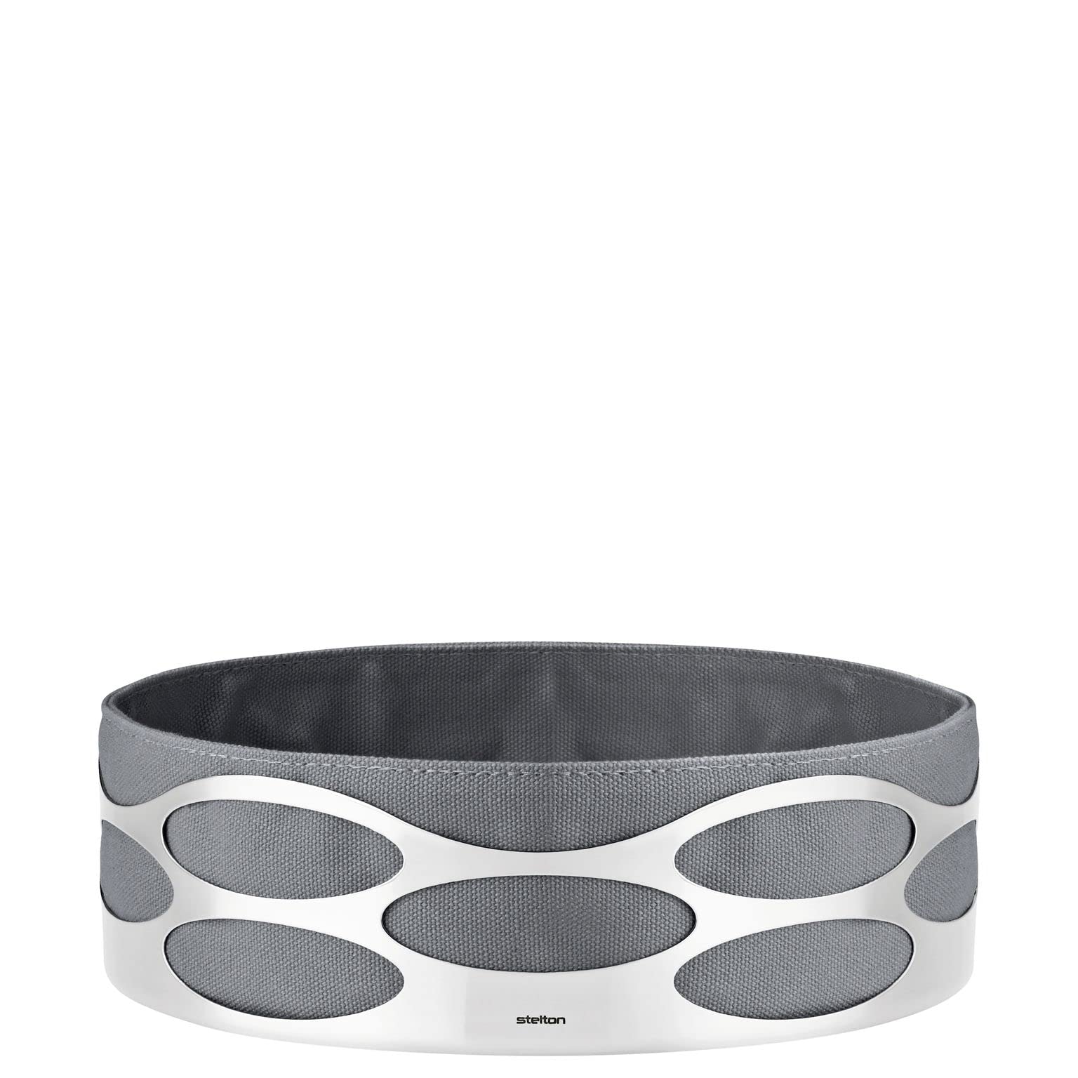 Stelton Embrace Brotschale x-28-3-4 – Edelstahl, Taupe. Eine schalenförmige Brotschale zur Aufbewahrung und zum Servieren von Brot.