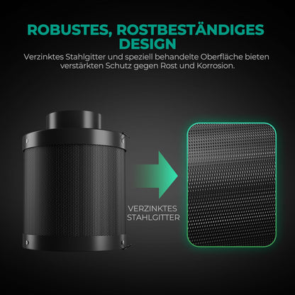 MARS HYDRO Aktivkohlefilter Growzelt Geruchskontrolle - 150mm