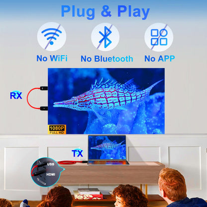 HDMI Funkübertragung 4K 5.8G Streaming Set - Rot