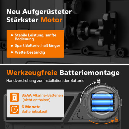 MASTERFUN Automatische Hühnerklappe, Aluminium, Timer, JSM10BK