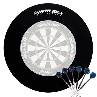 WIN.MAX Dart Surround Auffangring EVA schwarz für 455 mm Dartscheiben, runder Wandschutz aus Schaumstoff