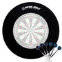 WIN.MAX Dart Surround Auffangring EVA schwarz für 455 mm Dartscheiben, runder Wandschutz aus Schaumstoff