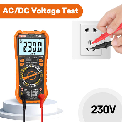 YIQIYIBO T58A Digital-Multimeter True RMS mit manueller Bereichswahl