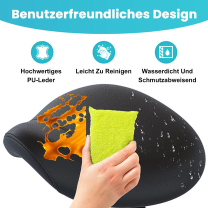 YEEZEE Sattelhocker ergonomisch, höhenverstellbar mit Rollen, schwarz