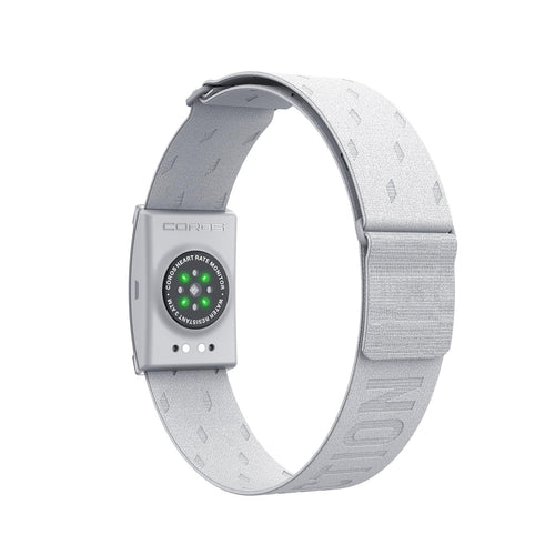 COROS Heart Rate Monitor Herzfrequenzmonitor Armband Grau Gross mit Stoffband und Sensor