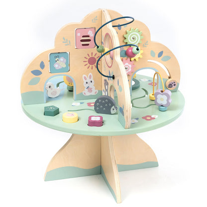 mamabrum Aktivitätstisch Montessori Motorik Holz Baby 1 Jahr