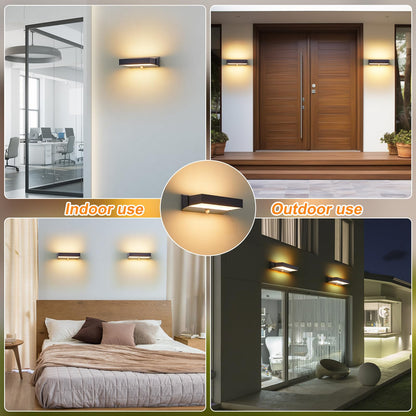 CELAVY LED Up Down Wandleuchte Bewegungsmelder – Anthrazit