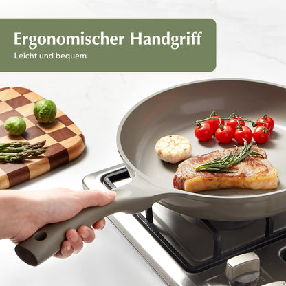 Redchef Topf- und Pfannenset 11-teilig, Keramik, Induktion, Grau