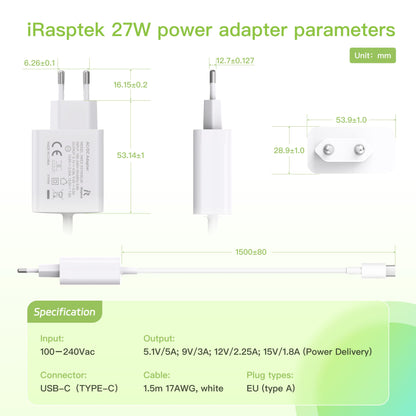 iRasptek Raspberry Pi 5 8GB Starter Kit - 128GB Aluminium