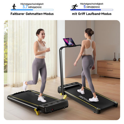 YPOO Laufband für Zuhause – Klappbar, Steigung & Unter Schreibtisch