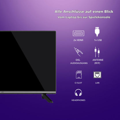 JVC LT-32VH7555 LED Fernseher 32 Zoll Smart TV HD-Ready