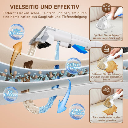 ToyGem VC03 Polsterreiniger Waschsauger 600 W für Teppich & Polster