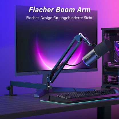 TONOR TD520S+LP Dynamisches Mikrofon mit USB/XLR und Mikrofonarm
