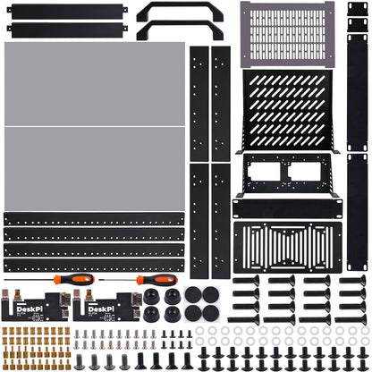 GeeekPi DeskPi RackMate T1 Netzwerkschrank 8U Schwarz