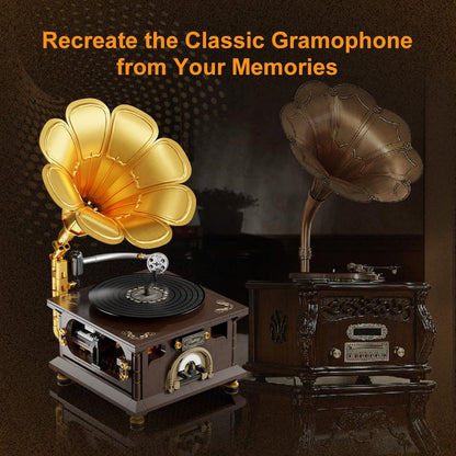 PANTASY Retro-Grammophon Bausatz – Baustein Modell-Set