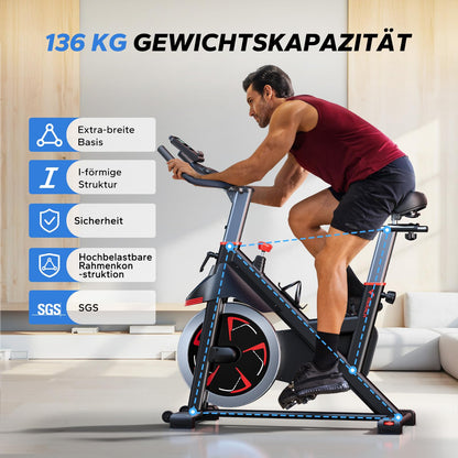MERACH Heimtrainer Fahrrad – Magnetischer Widerstand & App