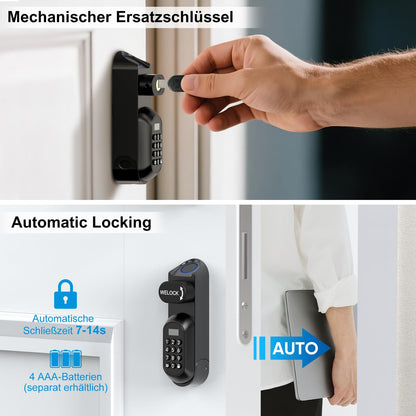 WELOCK U81 Ultra Smartes Türschloss mit Fingerabdruck, App und RFID