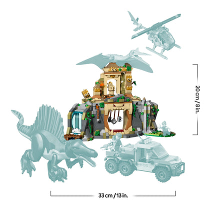 LEGO Jurassic World Spinosaurier Quetzalcoatlus Hubschrauber Set 76976