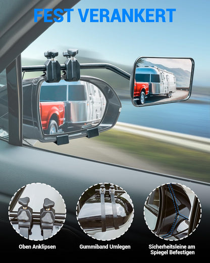 SUPAREE Wohnwagen Spiegel Universal Konvex - 2er Set