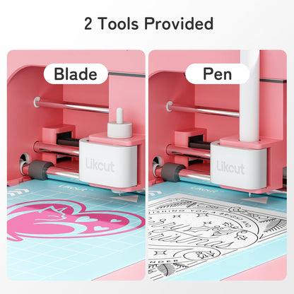 Likcut S501 Mini Schneideplotter für Vinyl & Textil - Rosa