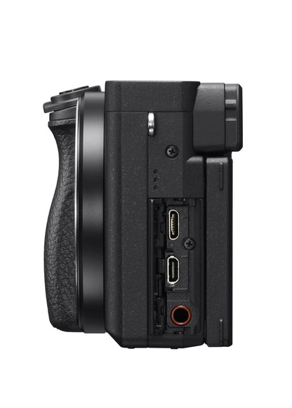 Sony Alpha 6400 mit 16-50mm Objektiv, spiegellose APS-C Systemkamera