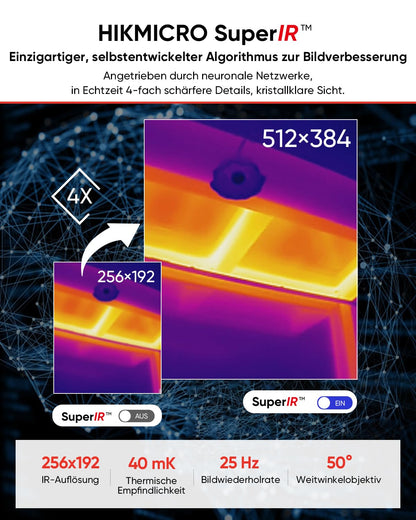 HIKMICRO Mini2 V2 Mobile Wärmebildkamera 512x384 iOS/Android