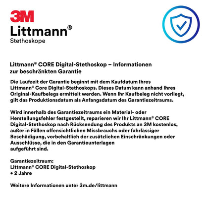 3M Littmann CORE Digital-Stethoskop 8572 - Hochglanz Regenbogen/Schwarz