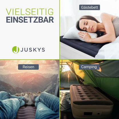 Juskys Selbstaufblasende Luftmatratze 90x190cm mit Pumpe