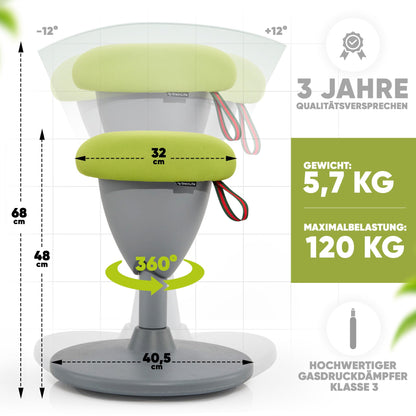 SteinLife Cone Wackelhocker Ergonomisch – Höhenverstellbar