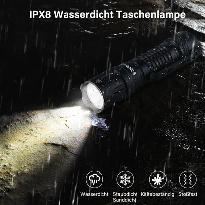 Sofirn SC33 LED Taschenlampe, 5200 Lumen, USB-C, wiederaufladbar