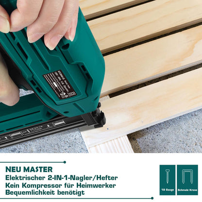 NEU MASTER Elektrotacker NTC0040 für Polster & Holz