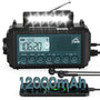 Roxicosly Kurbelradio CR1009Ultra Notfallradio mit Solar & Powerbank, LCD-Display und LED-Taschenlampe