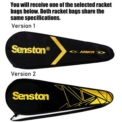 Senston Graphit Badminton Set - 2 Carbon-Schläger mit Tasche