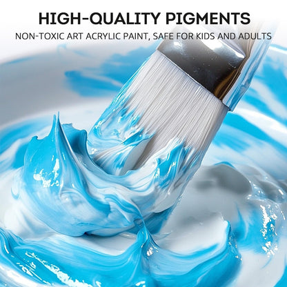 ABEIER Acrylfarben Set, 20 Farben à 250 ml, matt, ungiftig