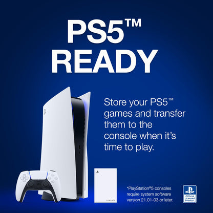 Seagate Game Drive PS4/PS5 Gaming Festplatte - 2TB Weiss