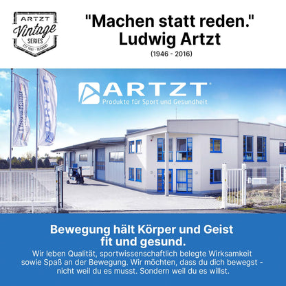 ARTZT Vintage Series Medizinball – 4 kg, Ø 28-32 cm