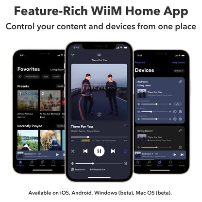 WiiM Mini AirPlay 2 Wireless Audio Streamer Hi-Res Multiroom
