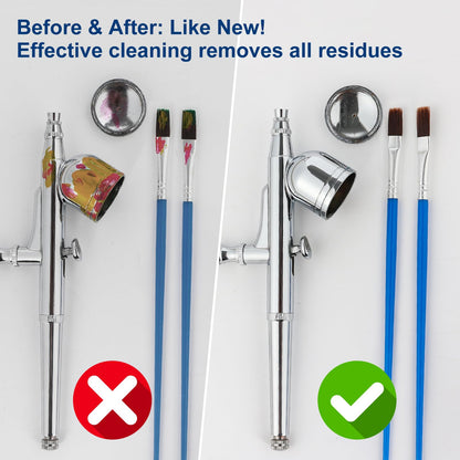 Roizefar Airbrush Reinigungsset mit Verdünner und Reinigungstopf
