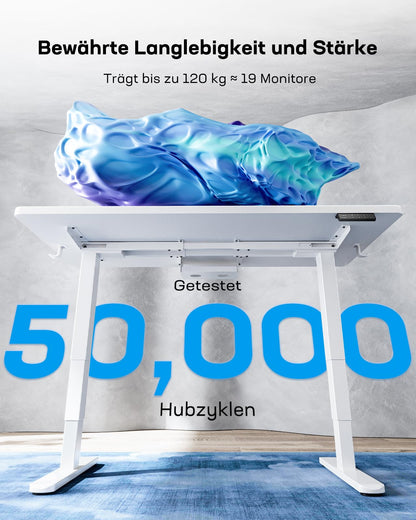 HUANUO Elektrischer Stehpult Höhenverstellbar 160x80cm – 2 Motoren