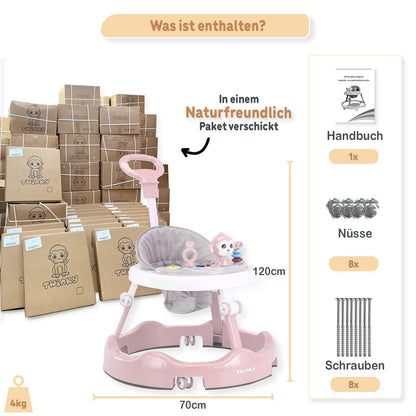 Twinky Lauflernwagen für die ersten Schritte - Rosa