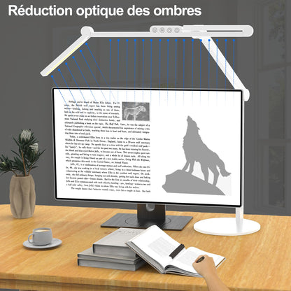 LED Schreibtischlampe 24W Dimmbar 72cm - Tageslicht mit Sockel