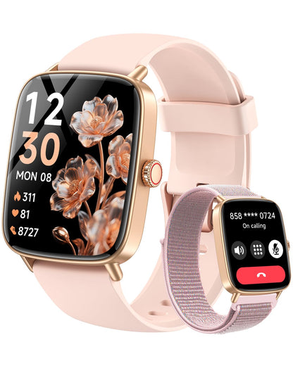 Gydom Smartwatch Damen mit Telefonfunktion, 1,85 Zoll, IDW28