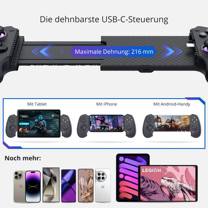 S9 Gaming Controller - Hall Effect, Bluetooth/USB-C Mobile