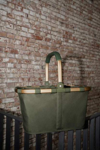 reisenthel carrybag forest gold Einkaufskorb mit Aluminiumrahmen