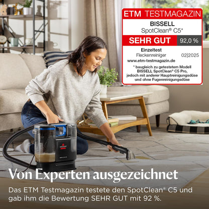 BISSELL SpotClean C5 Polsterreiniger und Teppichreiniger, 400 W