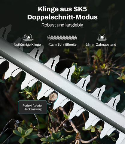 KIESBOHR CSL401 Akku-Teleskop-Heckenschere für Makita 18V, 41 cm
