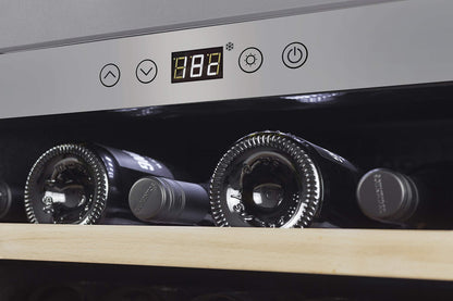 Caso WineSafe 18 EB Weinkühlschrank für 18 Flaschen – Einbau Inox