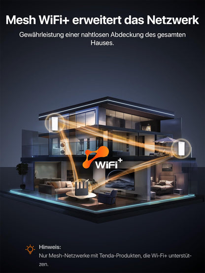 Tenda 4G08 LTE Router – 4G+ Cat6 AC1200 Dual-Band WLAN